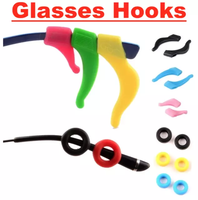 Glasses Grip Anti Slip Silicone Holder Temple Hook Tip Spectacles Soft Ear Hold