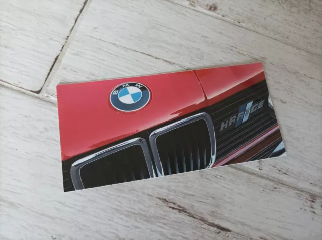 Prospectus / Brochure BMW  HARTGE Gamme / Full Line 1985?