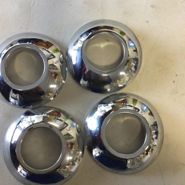 4 Quantity Chrome one piece escutcheon for sprinkler head
