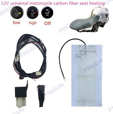 Motorcycle Heating Seat Pad 25W Safe & Reliable High /Low with a Circular Switch