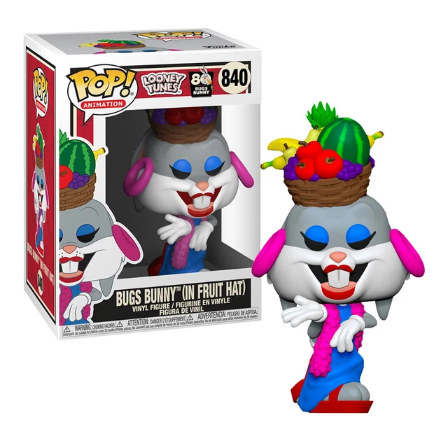 LOONEY TUNES 80TH Anniversary Bugs Bunny in Fruit Hat Pop! Vinyl Figure