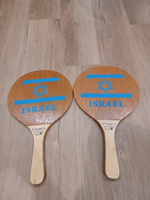 Beach Racquet Matkot Professional Hollow Racket Wood Paddles Israel