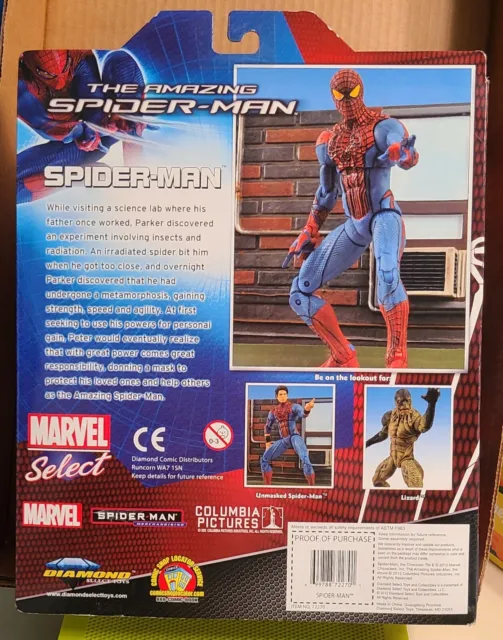 Marvel Select The Amazing Spider-Man 2012 Movie Action Figure Masked 2