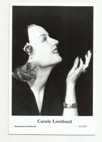 (Bx2) Carole Lombard Photo Card (41/329) Filmstar  Pin Up Glamor Movie Legend
