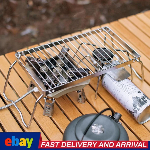 BBQ GRILL RACK Portable Foldable Camping Stove BBQ Grill Rack Height