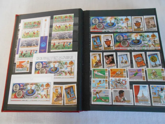 Cook/Congo Olympia Marken Blocks MNH postfrisch Sport