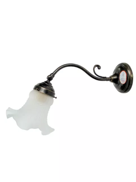 Applique ottone brunito,appliques illuminazione,lampada parete per interno am7