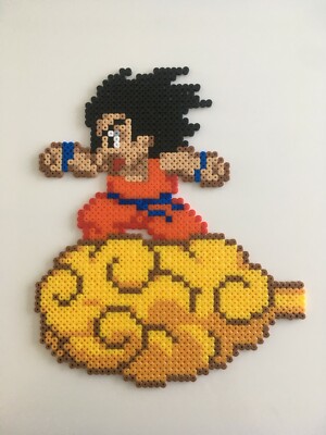 pixel-art-perles-a-repasser-dragon-ball-goku-sur-son-nuage-eur-10-00