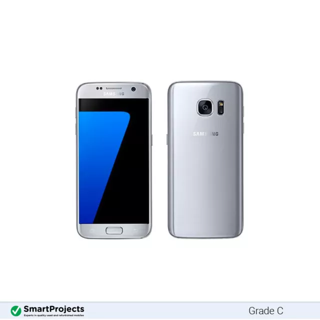 Samsung Galaxy S7 Argent 32GB Grade C - Débloqué Smartphone