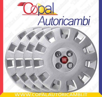 SET DI 4 COPRICERCHI CALOTTE BORCHIE BLACK STRATOS 14" FIAT PUNTO II 3 PORTE 