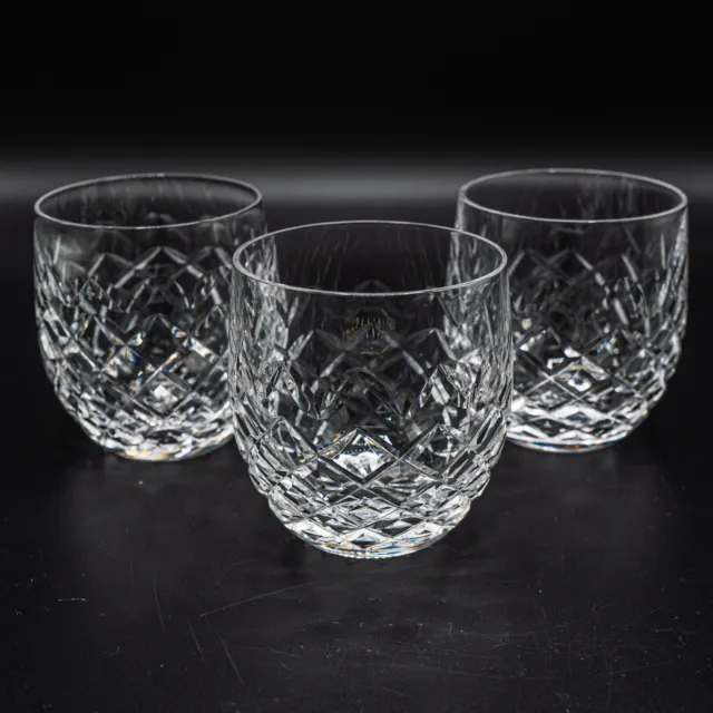Waterford Crystal Powerscourt Old Fashioned Tumbler Glasses Set of 3- 3 1/2"