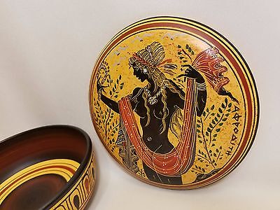 Greek Goddess Aphrodite Rare Hellenic Ancient Art Pottery Jewelry Case