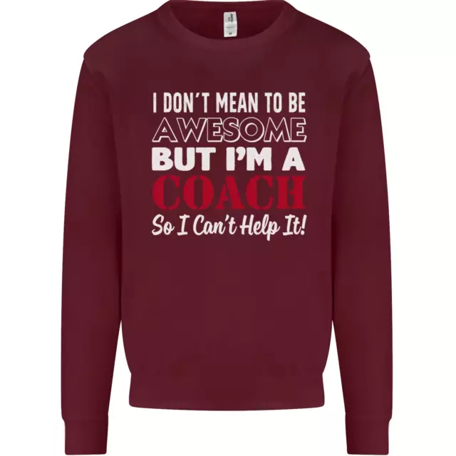 Felpa maglione I Dont Mean to but Im a Coach Rugby Footy 4