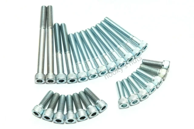 BSA D1 D3 Bantam Engine Bolt Kit - 28pc A2 Stainless Steel Allen - Foto 8