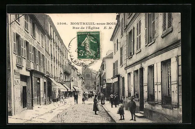 CPA Montreuil-sous-Bois, Rue de l´Église