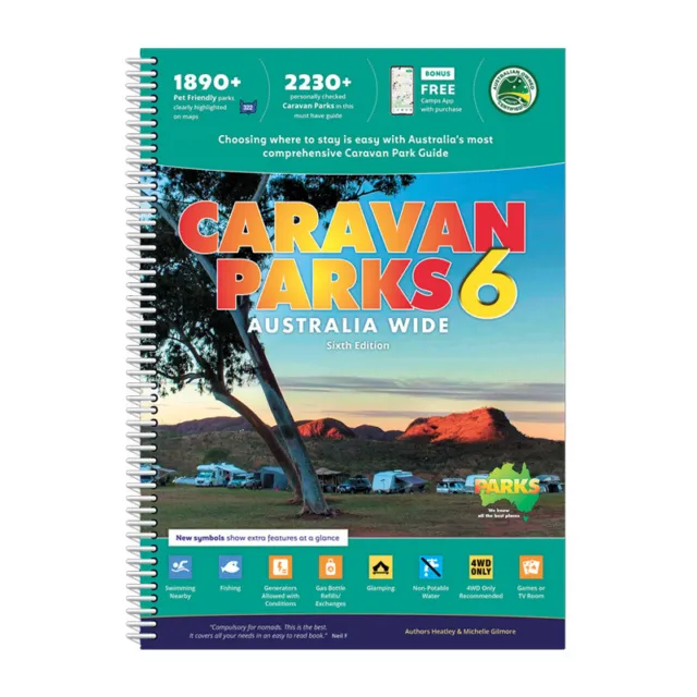 Hema Caravan Parks 6 Australia Wide Book  - Spiral Bound - A4
