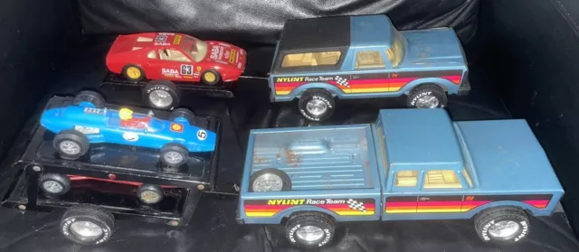 NYLINT RACE TEAM Trucks With Race Cars Vintage Condtion See Photos 35.00 PicClick UK