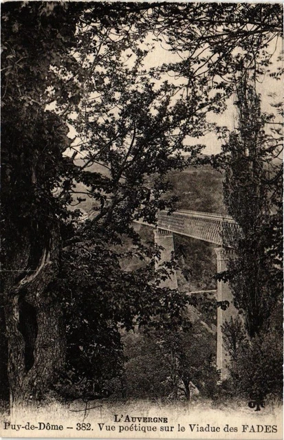 CPA L'Auvergne - PUY-de-DOME - poetic view of the Viaduct des FADES (222097)