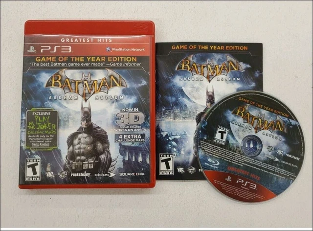 Batman Arkham Asylum Game Of The Year Edition - Ps3 (Greatest Hits) (Seminovo) - Arena Games - Loja Geek
