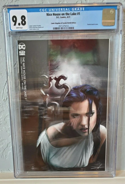 NICE HOUSE ON THE LAKE #1 (2021). CGC 9.8 NM/M Carla Cohen sketch variant cover