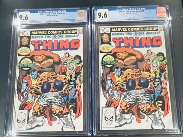 Marvel Two-In-One Annual 7 (1982) Cgc 9.6 1st App Of The Champion