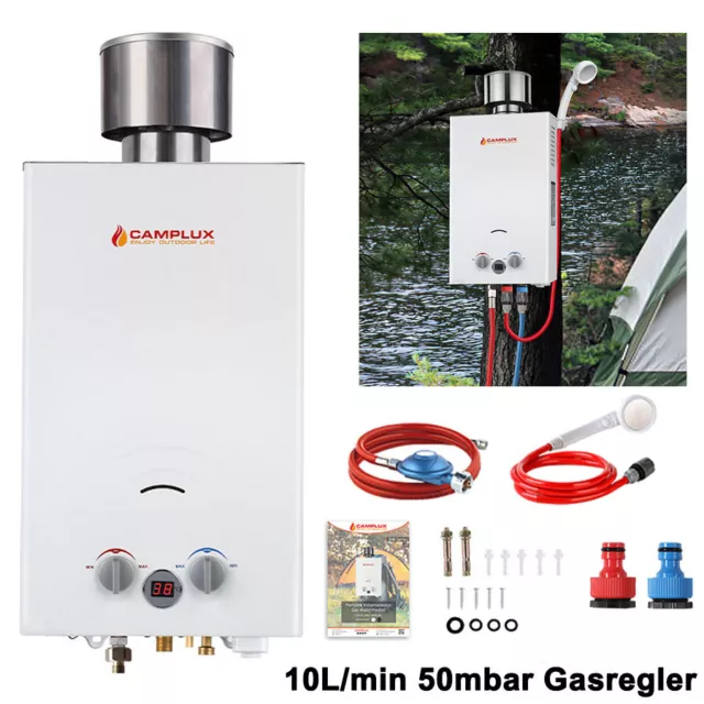 LPG Propan Warmwasserbereiter Outdoor Instant Tankless 10L Gasdurchlauferhitzer