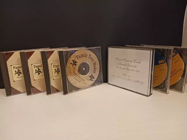 Genealogy Bundle CD-ROM  Software Family Tree Maker / Vital Records