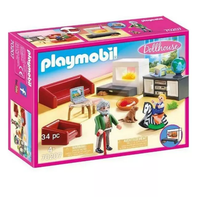 Playmobil Casa delle bambole - Accogliente soggiorno (70207)