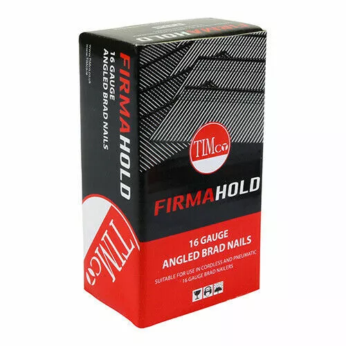 FirmaHold ABG1650 Collated Brad Nails 16 Gauge - 2000 Pieces 50mm 2nd Fix No Gas