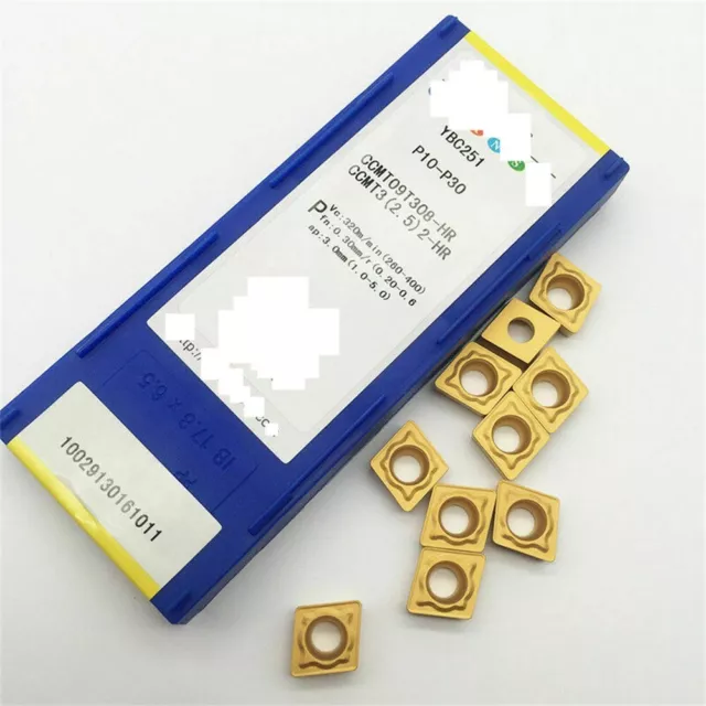 Cost effective solution 10pcs CCMT09T308HR YBC251 carbide inserts for steel