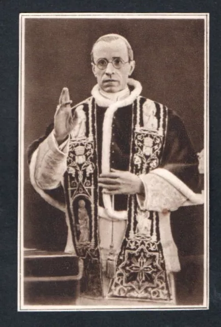 santino antico del Papa Pio XII estampa image pieuse holy card