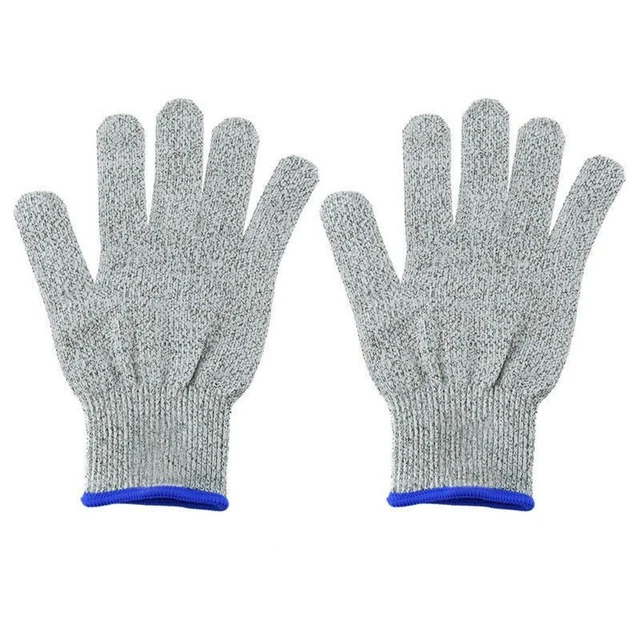 1 paio di guanti resistenti al taglio guanti da macellaio filo acciaio inox rete metallica