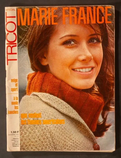 'Marie-France' French Vintage Magazine Knitwear Issue November 1970