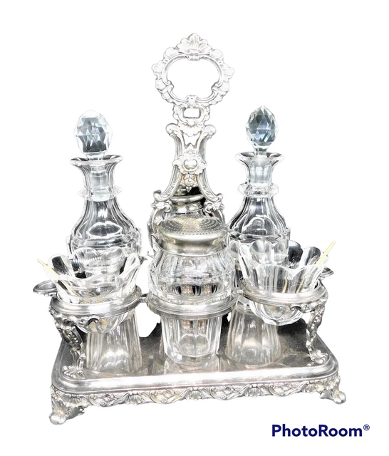 Set da condimento magnifico argento titolo 833