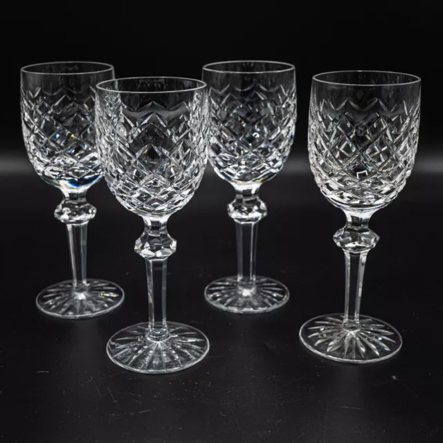 Waterford Crystal Powerscourt Claret Wine Glasses Set of 4- 7 1/8" FREE USA SHIP