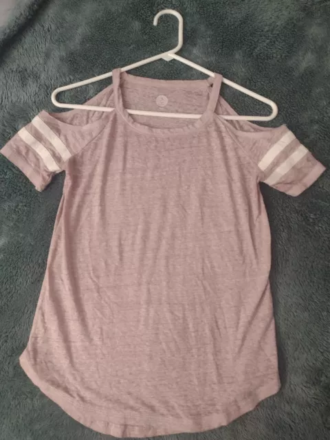 SO Cold Shoulder Top Shirt Women's Size XXS