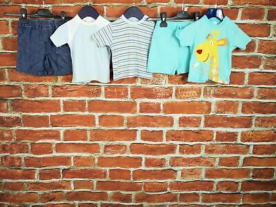 Baby Boy Bundle Age 3-6 Months 100% Shorts T-Shirt Set Summer Casual Stripe 68Cm