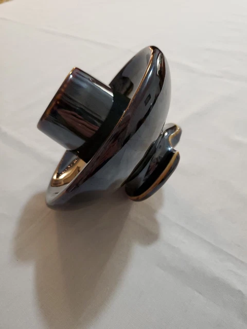 Large Brown Porcelain Power Line Insulator, Locke