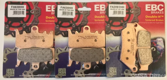 BMW R1200GS / TE / XE (LC) (2013 to 2018) EBC Sintered FRONT and REAR Brake Pads