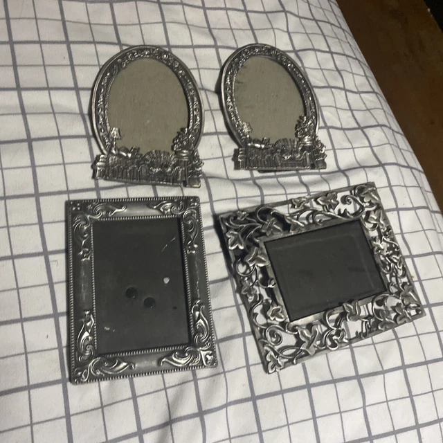 pewter picture frames Lot Of 4