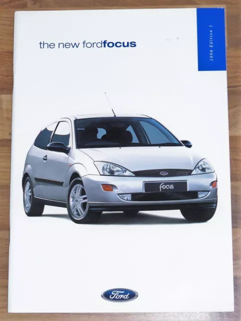 1998 FORD FOCUS UK Launch Sales Brochure Edition 1 - Hatch Saloon Estate