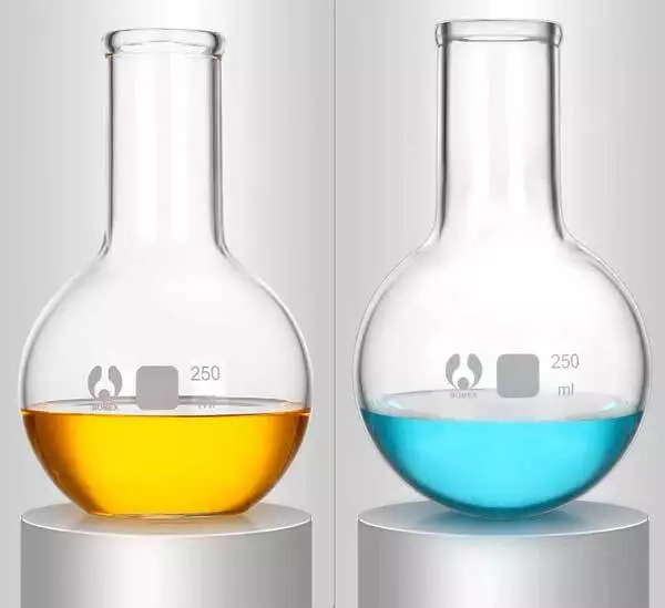 Transparent Glass Flask 50ml-5000ml Borosilicate Laboratory Distillation Bottle 3