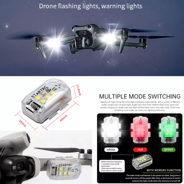 DRONE STROBE LICHT LED Nacht Lichter für DJI Mavic 2 Mini Night