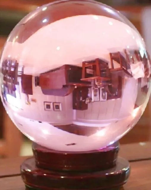 80MM Huge Asian Rare Natural Quartz Pink Magic Crystal Healing Ball Sphere+Stand