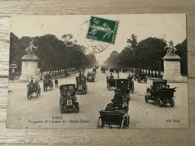 CPA 75 PARIS - Perspective de l'Avenue des Champs-Elysées
