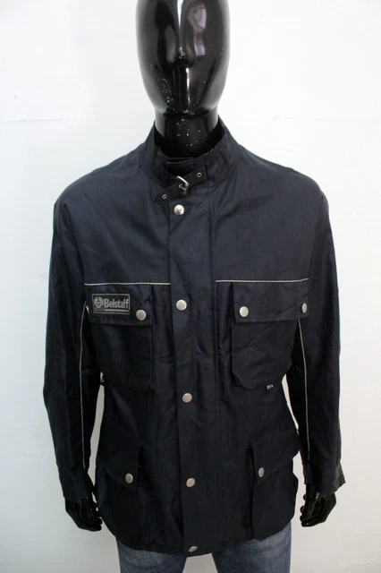 Belstaff Giubbotto Uomo Taglia L Giubbino Blu Giacca Jacket Coat Parka Man Logo