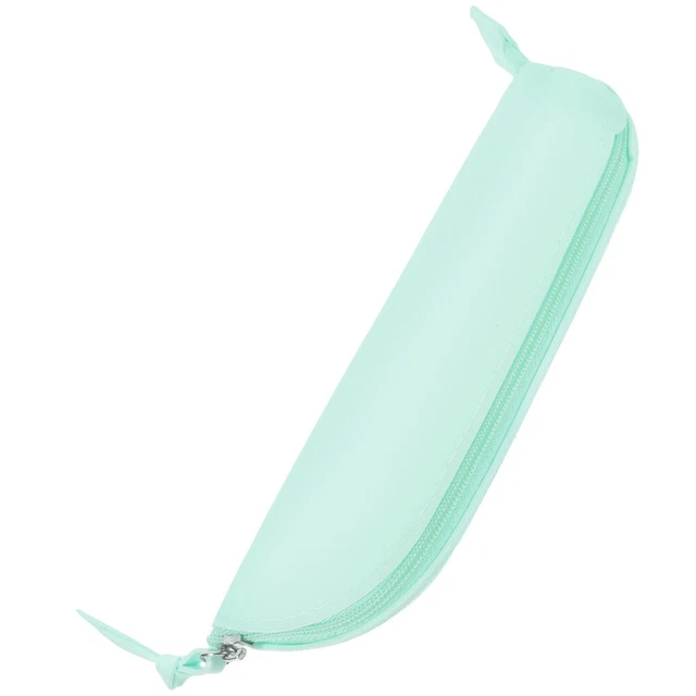 Estuche de viaje para estudiante con cremallera con cepillo cosmético