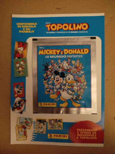 Bustina Promozionale Figurine Topolino Un Mondo Fantastico Folder Lucca Comics