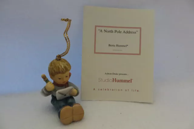 A North Pole Address Ashton Drake Studio Hummel Goebel Ornament - Berta Hummel