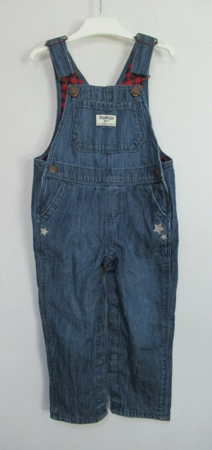 Baby Girl Toddler  Denim Dungarees Overalls OshKosh Age 9 Month - 4 Years
